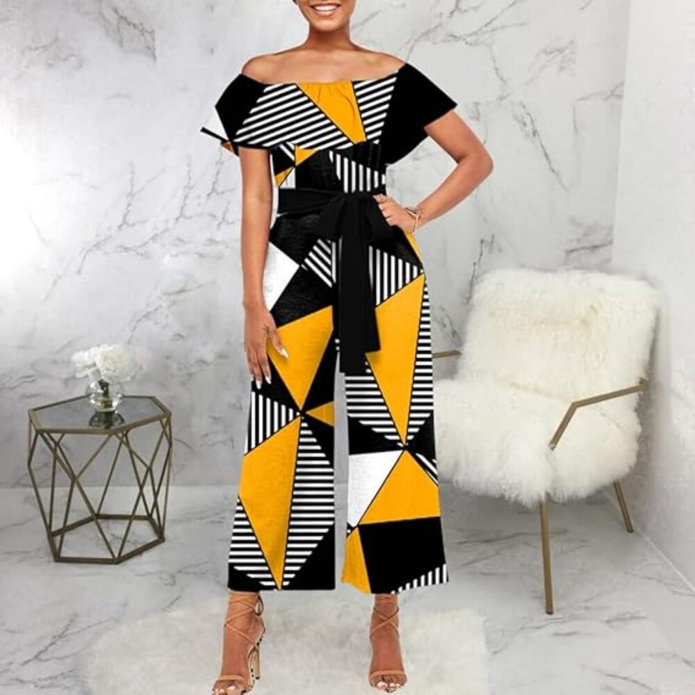 Casual Summer Dressy Jumpsuits for Women Spaghetti Strap Wide Leg Split Long Pan